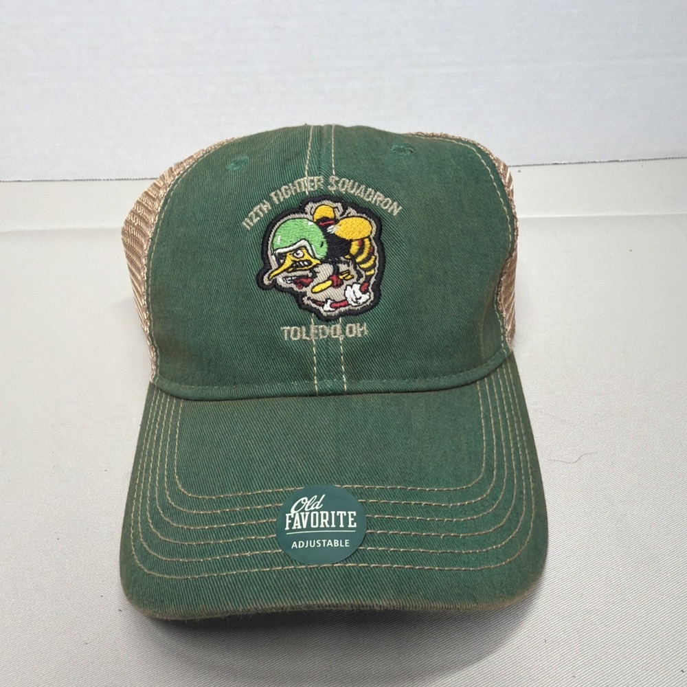 Vintage Legacy Toledo OH 112th Fighter Squadron Trucker Hat Mesh Cap Snapback